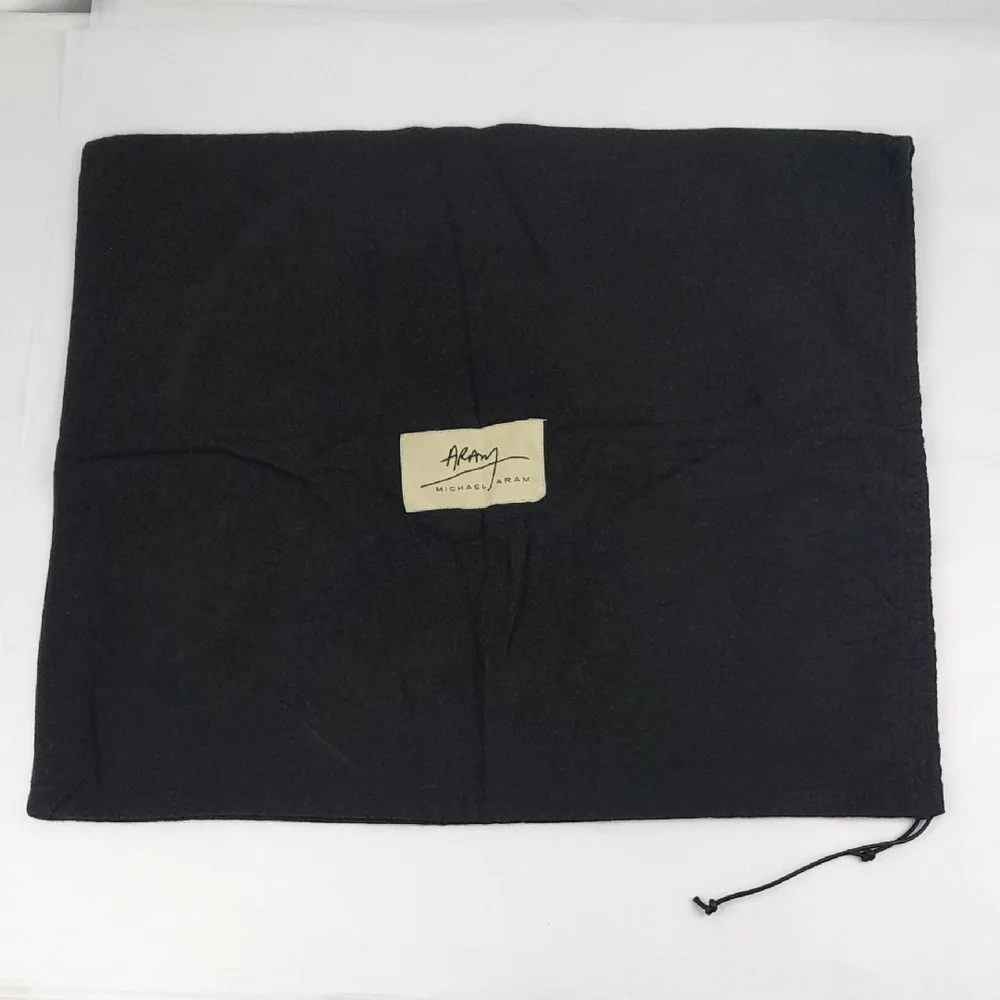 Michael Aram 16x14 Black Drawstring Square Dust Bag